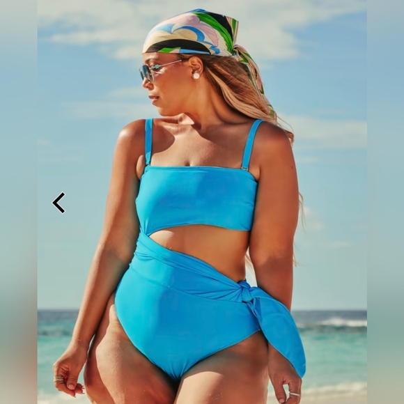 FTF (Fashion to Figure) Blue Cutout One Piece Size 3X - Picture 14 of 14